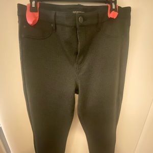 Liverpool grey/black check pants. Size 14.